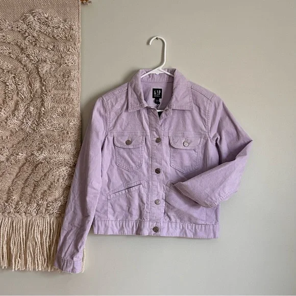 NWT GAP Lavender Corduroy Jacket - Picture 1 of 8